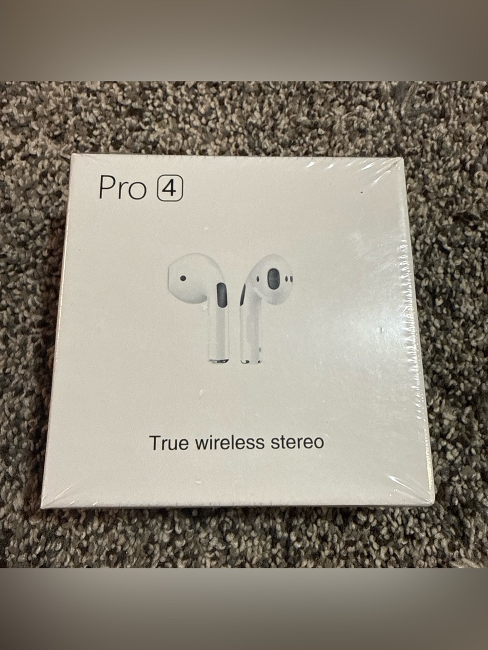 Pro 4 Wireless Bluetooth Earbuds with Charging Case White In-Ear 2.4GHz